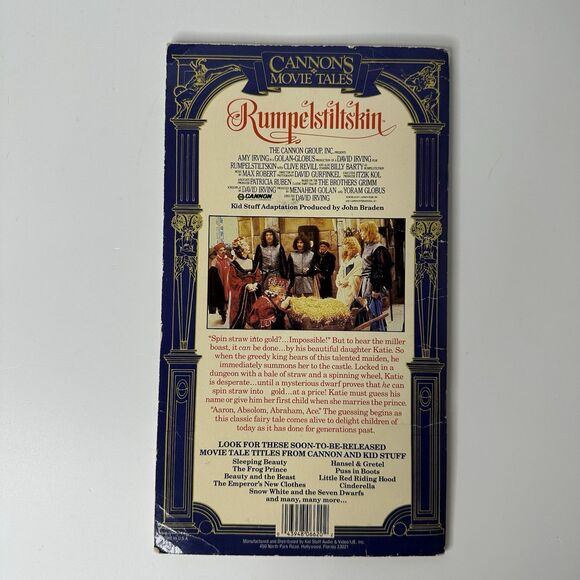 Cannons Movie Tales Rumpelstiltskin Storybook Read Along Cassette Not Included - Picture 2 of 9